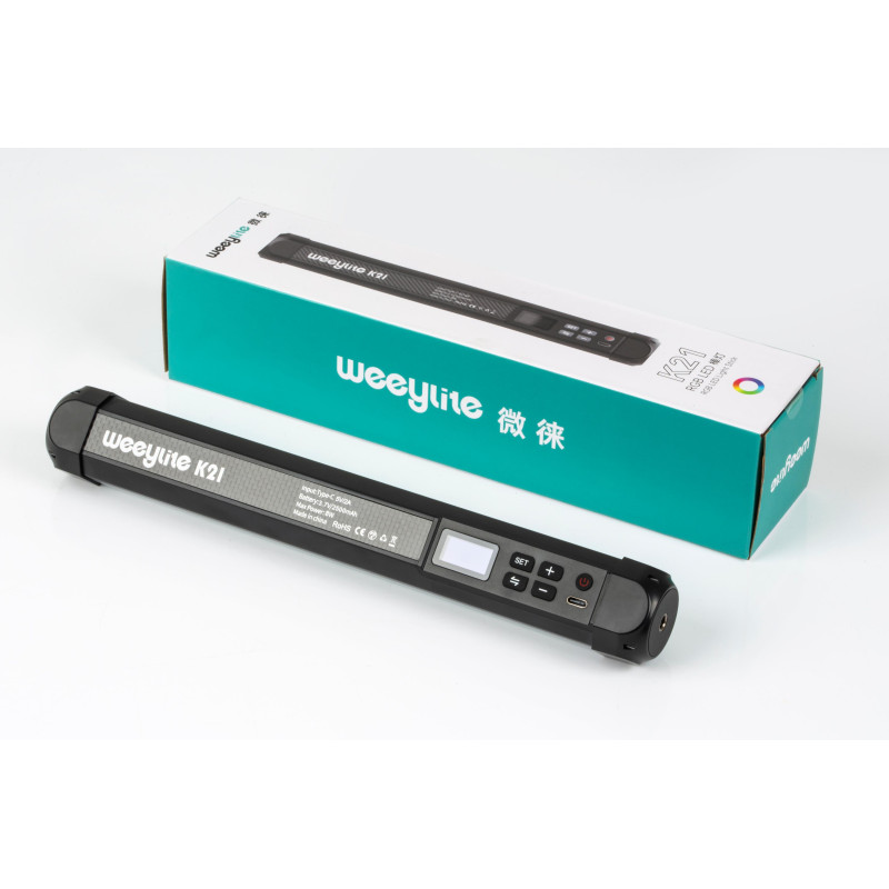 Apšvietimo įranga - Weeylite K21 LED šviesa (reguliuojamas ryškumas, spalvų temperatūra)