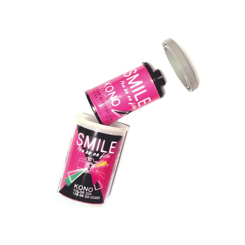 Spalvota neigiama juosta - KONO Film Smile Color 200 36 ekspozicijų 200 ISO spalva