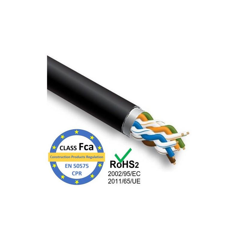 Kompiuterių tinklo kabelis LAN, INSTALL BASE, CAT5E FTP, skirtas lauko instaliacijai, 305 m