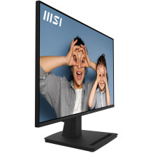 LCD monitorius, MSI, PRO MP252, 24,5', Panel IPS, 1920x1080, 16:9, 100Hz, matinis, 1 ms, garsiakalbiai, pakreiptas, juod