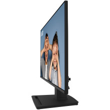 LCD monitorius, MSI, PRO MP252, 24,5', Panel IPS, 1920x1080, 16:9, 100Hz, matinis, 1 ms, garsiakalbiai, pakreiptas, juod