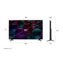 TV Set, LG, 55", 4K / Smart, 3840x2160, Wireless LAN, Bluetooth, webOS, 55UA73003LA