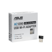 Network Adapter - ASUS USB-AC53 AC1200 Dual-Band WLAN Adapter