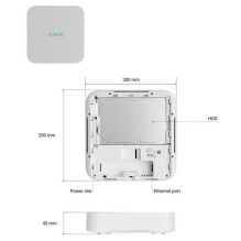 NET VIDEO RECORDER 8CH / WHITE 70936 AJAX NET VIDEO RECORDER 8CH / WHITE 70936 AJAX