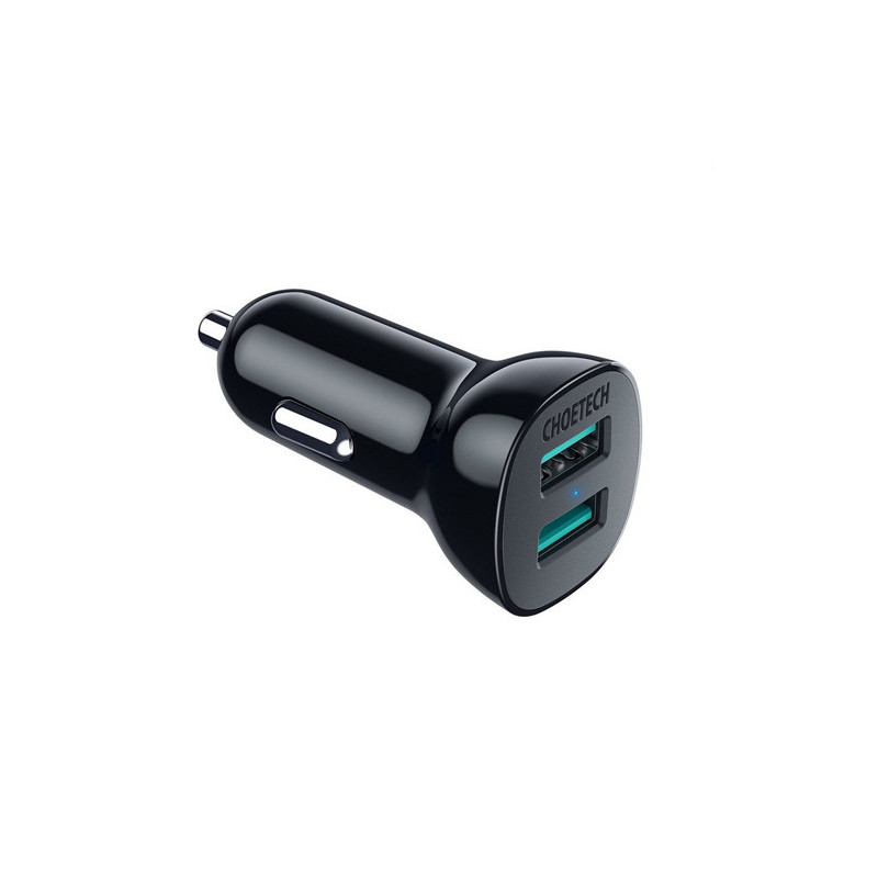 Charger CHOETECH 2xUSB A, 36W, QC3.0