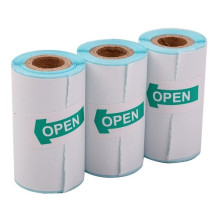 Adhesive Paper for Thermal Printer, D30mm X 52mm, 3 Rolls
