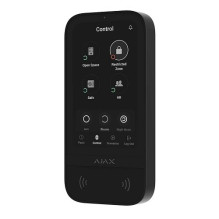 Ajax KeyPad TouchScreen wireless control keyboard with touch screen (Black)