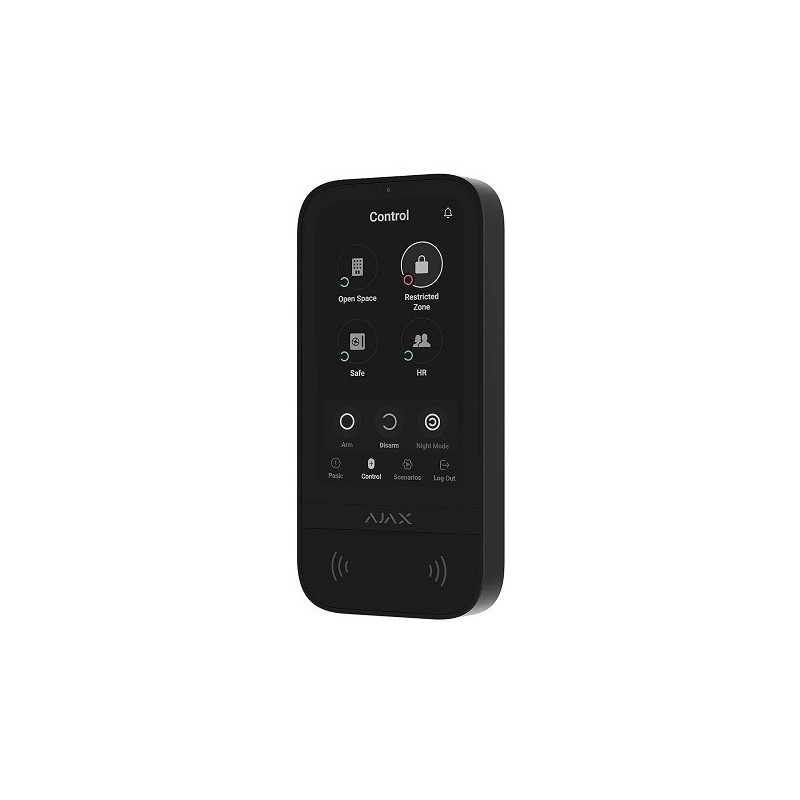 Ajax KeyPad TouchScreen wireless control keyboard with touch screen (Black)