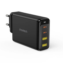 Charger CHOETECH GaN 2x USB Type-C, 2x USB Type-A: 140W, PD3.1, QC3.0