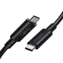 Cable CHOETECH USB4, USB-C - USB-C, 40Gbps, 100W, 20V / 5A, 8K / 60HZ, 0.8m
