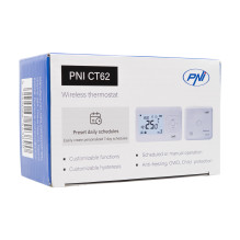 Wireless thermostat PNI CT62 for heating systems, illuminated display, daily programs