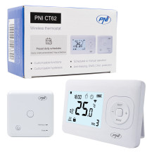 Wireless thermostat PNI CT62 for heating systems, illuminated display, daily programs