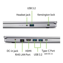 Notebook, ACER, Aspire, Go 15, CPU AMD RyzenT 5, 5625U, 2.3 GHz, 15.6 &quot;, 1920 x 1080 pixels, RAM 16 GB, DDR4-SDRAM,