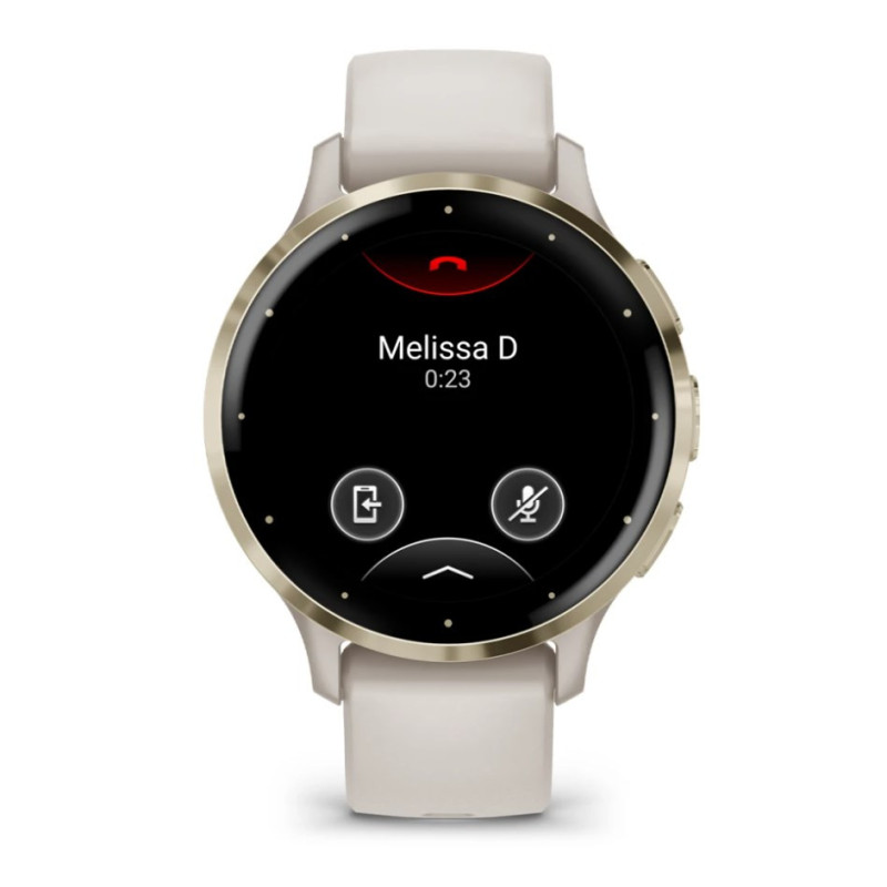 Išmanusis laikrodis - Garmin Venu 3S 1.2&quot; AMOLED GPS širdies ritmo monitorius auksinis, dramblio kaulo