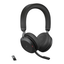 Ausinės - Jabra Evolve2 75 USB-A MS Teams su Aktyviu Triukšmo Slopinimu ir Stovu Juoda