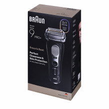Elektrinis skustuvas - Braun Series 9 Pro+ 9600s Folijos skustuvas, atsparus vandeniui, juodas