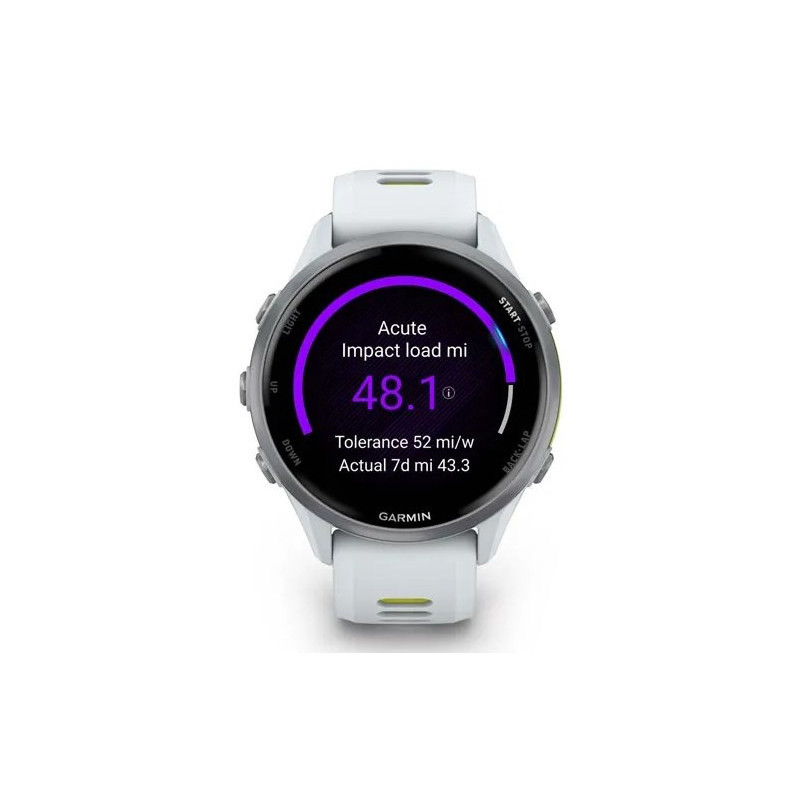 Išmanusis laikrodis - Garmin Forerunner 970 GPS AMOLED 1.4&quot; Jutiklinis ekranas Baltas