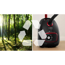 Dulkių Siurblys - BOSCH Serie 4 BGB41POW1 850W HEPA Filtracija 4L Dulkių Maišas Juodas