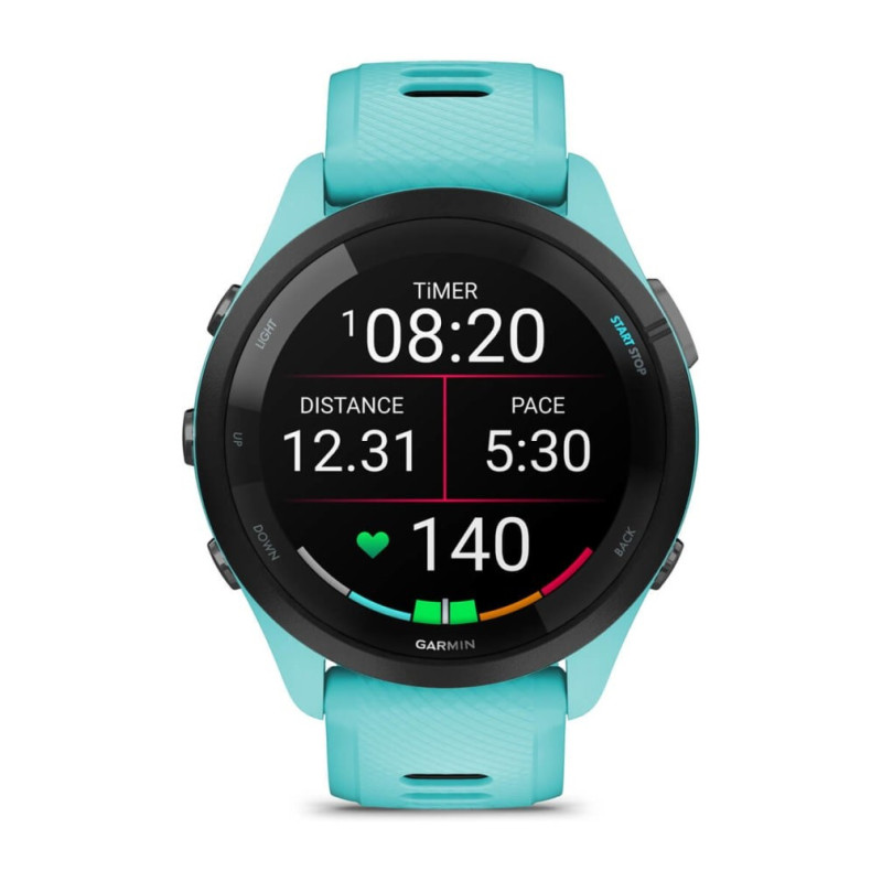Sporto Prekės - Fitness Tracker Garmin Forerunner 265 GPS Širdies ritmo monitorius AMOLED 46mm Juodas Mėlynas