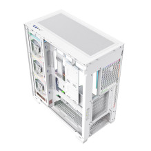 Korpusas - MODECOM VOLCANO STELLAR PLUS ARGB MIDI bokštas grūdintas stiklas baltas