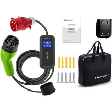 Elektromobilio Pakrovėjas - Qoltec Nešiojamas Pakrovėjas Type 2 7kW 230V IP65