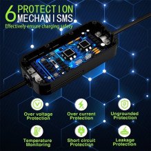 Elektromobilio Pakrovėjas - Qoltec Nešiojamas Pakrovėjas Type 2 7kW 230V IP65