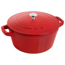 Indai - Staub La Cocotte Apvalus Ketaus Casserole (ZWILLING, emaliuotas, tinkamas orkaitėje)