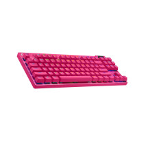 Žaidimų klaviatūra - Logitech G PRO X TKL belaidė mechaninė RGB rožinė