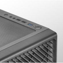 Korpusas - Mars Gaming MC-F Midi Tower ATX su 4x ARGB ventiliatoriais Juodas