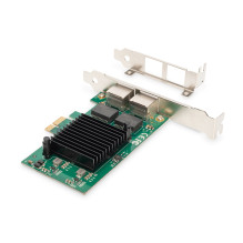 Tinklo Plokštė - DIGITUS Gigabit Ethernet PCIe Plokštė 2-port 1000 Mbit / s