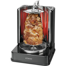 Grilis - Bomann DVG 3006 CB 1400W Elektrinis Stalo Grilis Juodas