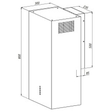 Gartraukis - AKPO WK-4 407 m³ / h 3 Greičių Nerūdijančio Plieno Matinė Juoda