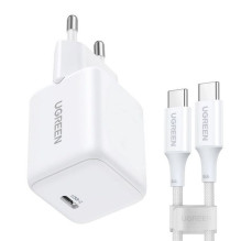 Pakrovėjas - UGREEN X513 30W USB-C Mains su 1M kabeliu balta