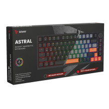 Žaidimų klaviatūra - Savio ASTRAL BLACK JADE TKL RGB USB QWERTY Juoda