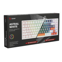 Klaviatūra - Savio ASTRAL Baltojo Jado Tenkeyless RGB USB-C Žaidimų 82 Klavišai