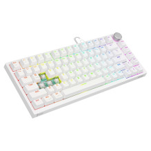 Klaviatūra - Savio ASTRAL Baltojo Jado Tenkeyless RGB USB-C Žaidimų 82 Klavišai
