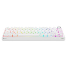 Klaviatūra - Savio ASTRAL Baltojo Jado Tenkeyless RGB USB-C Žaidimų 82 Klavišai