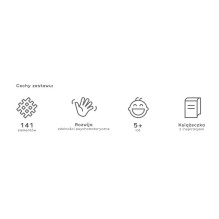 Statybų rinkinys - Marioinex Mini Vafliniai Statybiniai Blokai Ekspertas 141 Vnt.