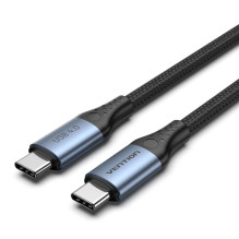 USB Laidas - Vention USB 4.0 5A 40Gbps USB-C į C Laidą, Audinys, 1m