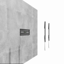 TV sieninis laikiklis - Gembird WM-75F-02 fiksuotas 32"-75" televizoriams, 75 kg, juodas