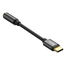 Baseus L54 adapteris USB-C ausinėms / mini lizdas 3,5 mm DAC 24 bitai 48 KHz - juodas