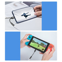 Baseus L54 adapteris USB-C ausinėms / mini lizdas 3,5 mm DAC 24 bitai 48 KHz - juodas