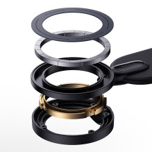 Uchwyt Baseus C02 Go Series na deskę rozdzielczą kompatybilny z MagSafe – czarny