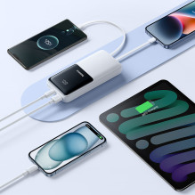 Powerbank Baseus Lipow 20000mAh 22,5W z dwoma wbudowanymi kablami z dodatkowym kablem Baseus Simple USB-A - USB-C 3A 20c