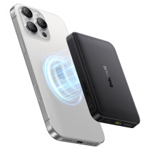 Powerbank Baseus EnerFill FM12 10000mAh 22,5W Qi2 suderinamas z MagSafe z kabelis Baseus Simple USB-C 20V / 3A 30cm - cz