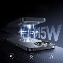 Powerbank Baseus EnerFill FM12 10000mAh 22,5W Qi2 suderinamas z MagSafe z kabelis Baseus Simple USB-C 20V / 3A 30cm - cz