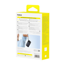 Powerbank Baseus EnerFill FC31 10000mAh 45W z kablami USB-C i Lightning – czarny