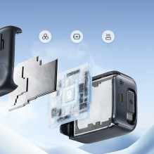 Ładowarka sieciowa Baseus EnerCore CJ11 45W z portem USB-C i ze zwijanym kabelis USB-C - czarna