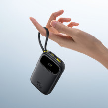 Powerbank Baseus EnerFill FC31 10000mAh 45W z kablami USB-C i Lightning – czarny