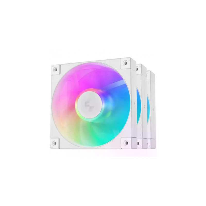 Deepcool R-FD12-BKAPN3-G ARGB 120 mm ventiliatorius, baltos spalvos, 3 vnt.